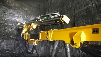 La foreuse souterraine à percussion KJ311 a été utilisée pour le forage de trous de mines dans le cadre de la construction de tunnels en 2019